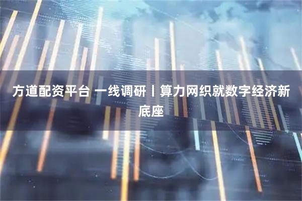 方道配资平台 一线调研丨算力网织就数字经济新底座