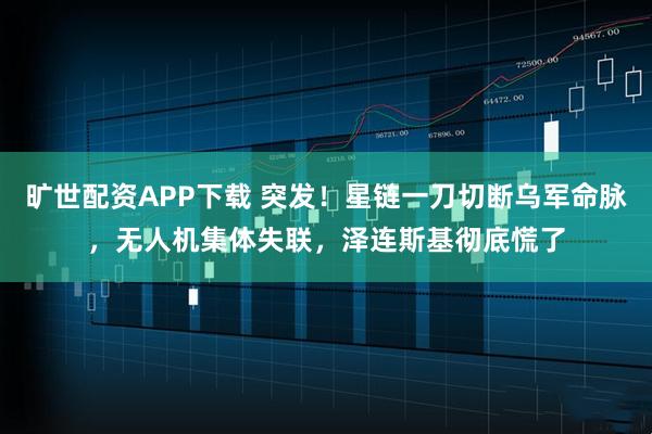 旷世配资APP下载 突发！星链一刀切断乌军命脉，无人机集体失联，泽连斯基彻底慌了